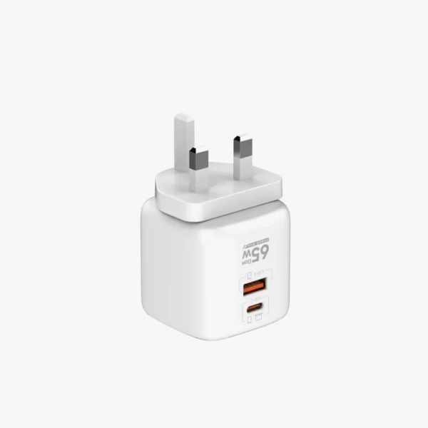 ⁦شاحن مكتب وسفر سريع | LDNIO Q2617 65W GaN Super Fast Charger⁩ - الصورة ⁦2⁩