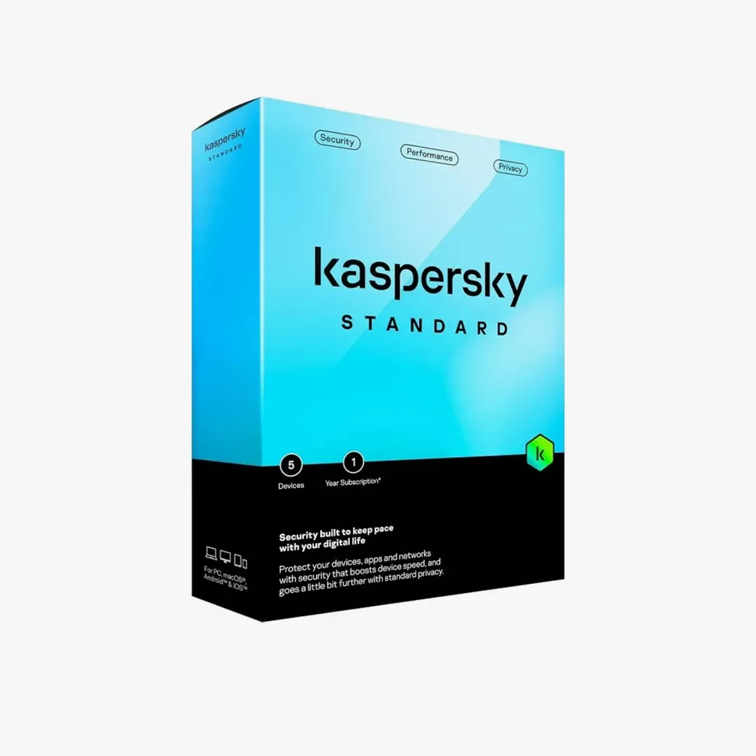 5DE-1 برنامج الحماية Kaspersky Standard - اشتراك أصلي لـ 5 أجهزة لمدة سنة كاملة - الصورة 1