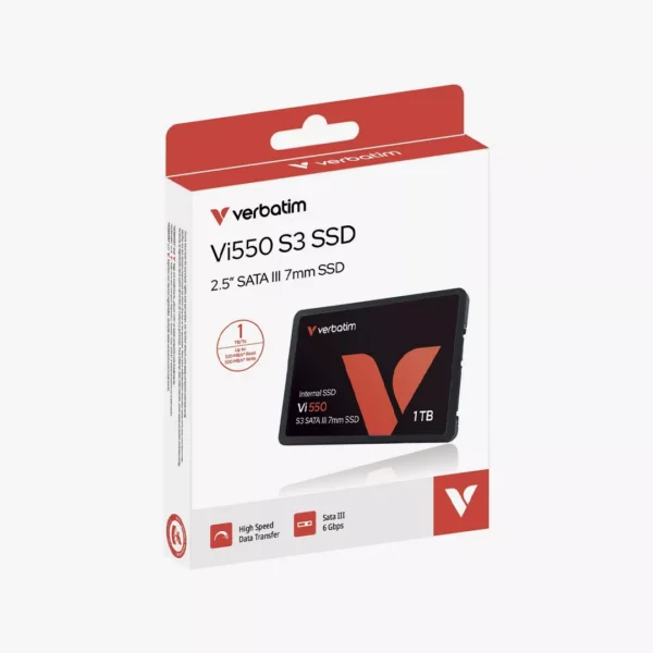 ⁦هارد ديسك داخلي فيرباتيم-Verbatim Vi550 S3 SSD 2.5" SATA III 1TB⁩ - الصورة ⁦2⁩