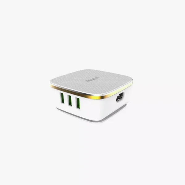 ⁦شاحن مكتبي ودعم الشحن السريع - DNIO A6704 35W 6-Port USB⁩ - الصورة ⁦2⁩