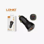 شاحن سيارة لدنيو سريع بقدرة 60 واط - LDNIO C103 Fast Car Charger 60W