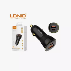 شاحن سيارة لدنيو سريع بقدرة 60 واط - LDNIO C103 Fast Car Charger 60W