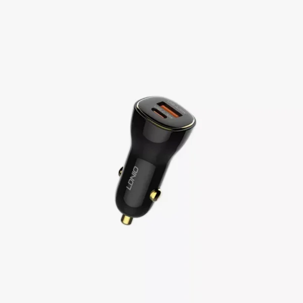 ⁦شاحن سيارة لدنيو سريع بقدرة 60 واط - LDNIO C103 Fast Car Charger 60W⁩ - الصورة ⁦3⁩
