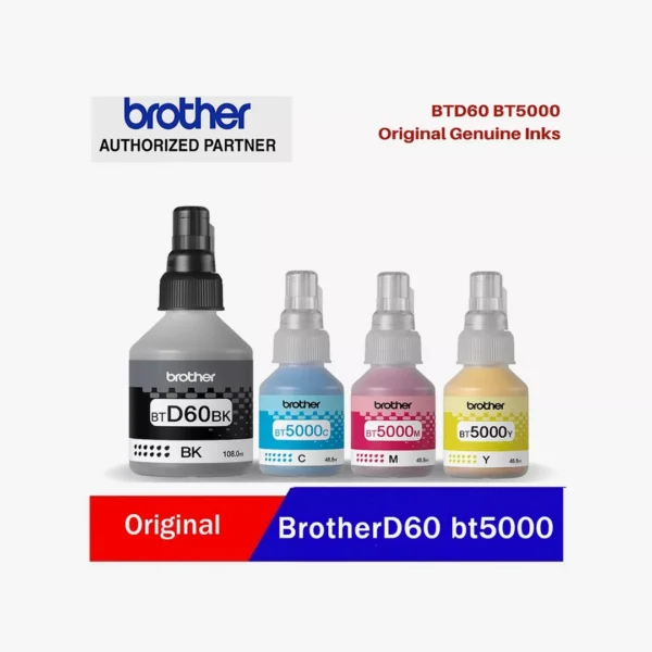 ⁦مجموعة أحبار طابعات برذر الأصلية Brother BT-D60 / BT5000 (جميع الألوان)⁩ - الصورة ⁦3⁩
