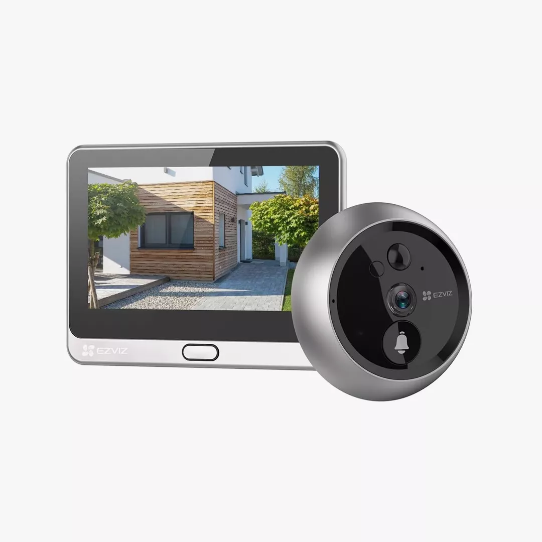 dp2-1 عين سحرية ذكية وجرس باب لاسلكي وشاشة-Full HD - EZVIZ DP2 Doorbell Kit - الصورة 1