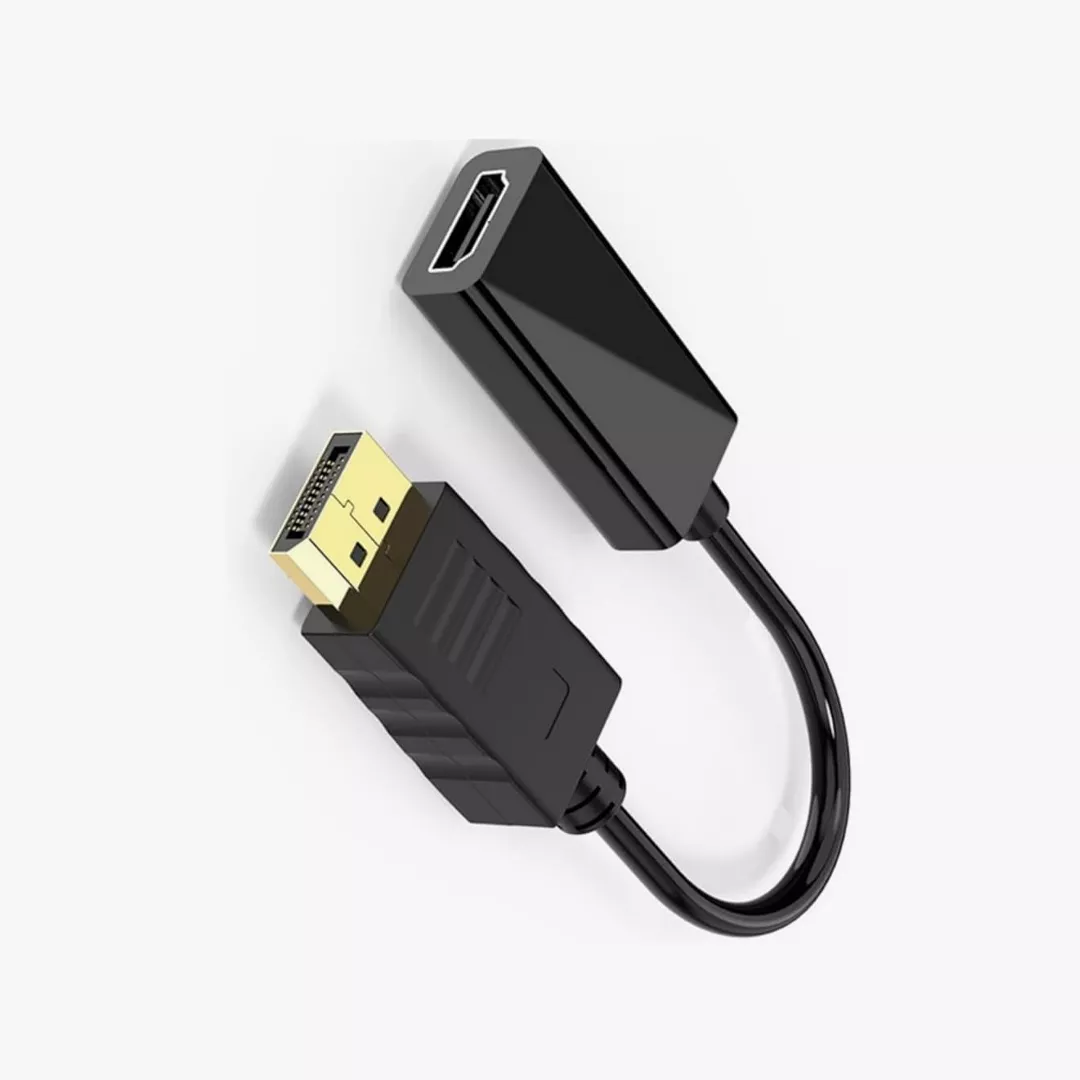 dph-1 محول شاشات DisplayPort (Male) إلى HDMI / HDTV (Female) بطول 15cm - الصورة 1