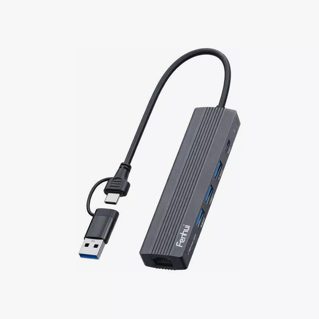 fh-1 موزع يو إس بي فنهوي تايب سي - Fenhui 5-in-2 USB Type-C Hub FH10549 - الصورة 1