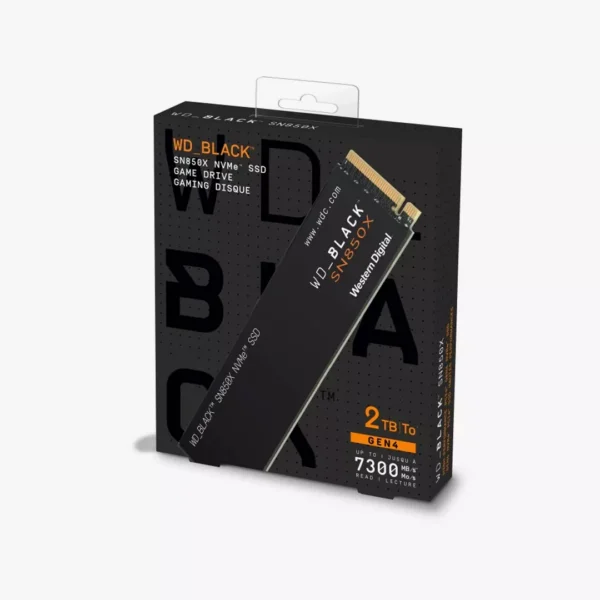⁦هارد داخلي فائق السرعة WD_BLACK 2TB SN850X NVMe M.2 SSD Gen4⁩ - الصورة ⁦2⁩