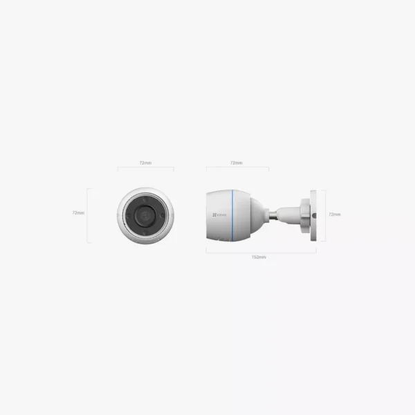 ⁦كاميرا المراقبة الخارجية الذكية اللاسلكية EZVIZ H3c بدقة Wi-Fi⁩ - الصورة ⁦3⁩