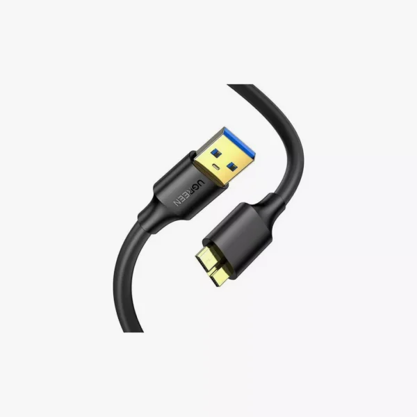 ⁦كابل هارد خارجي فائق السرعة Ugreen USB 3.0 Type-A to Micro-B بطول 1m⁩ - الصورة ⁦2⁩