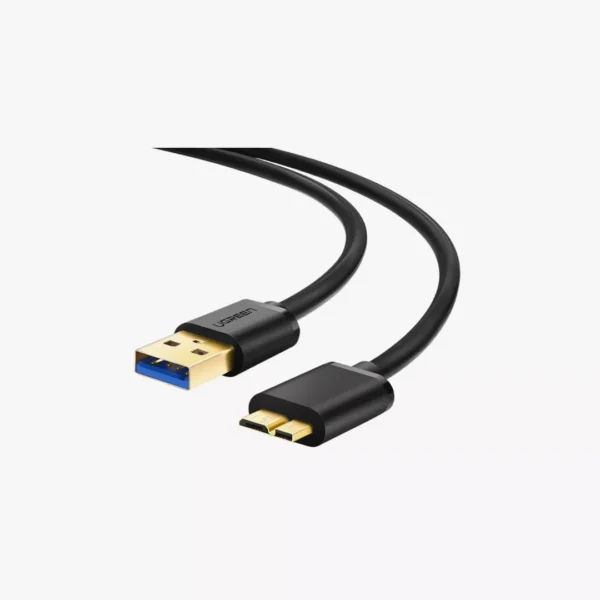 ⁦كابل هارد خارجي فائق السرعة Ugreen USB 3.0 Type-A to Micro-B بطول 1m⁩ - الصورة ⁦3⁩