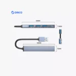 ⁦موزع يو إس بي أوريكو 4 منافذ فائق السرعة - Orico USB 3.0 Type-A Hub⁩ - الصورة ⁦2⁩