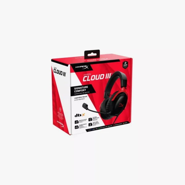 ⁦سماعة القيمنق السلكية HyperX Cloud III الجيل الجديد والصوت المحيطي⁩ - الصورة ⁦3⁩
