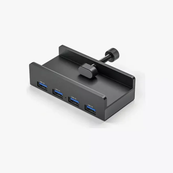 ⁦موزع يو إس بي أوريكو 4منافذ مثبت بالمشبكOrico MH4PU Aluminum Clip Hub⁩ - الصورة ⁦3⁩