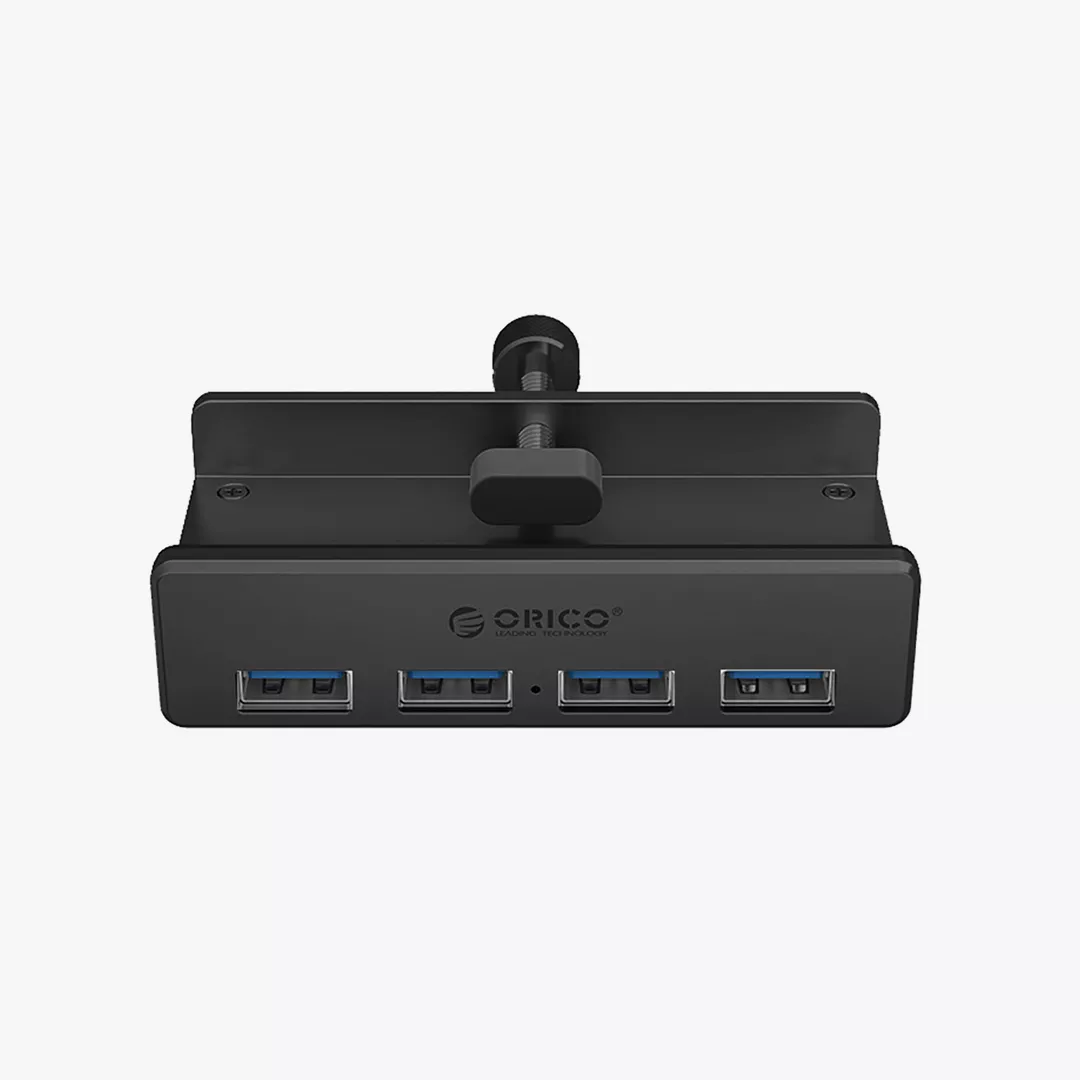 mh-2 موزع يو إس بي أوريكو 4منافذ مثبت بالمشبكOrico MH4PU Aluminum Clip Hub - الصورة 1