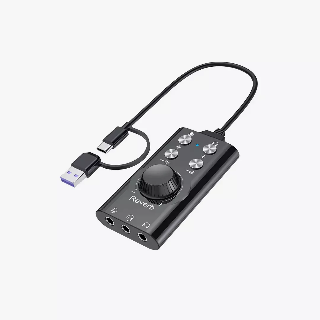 mixer-1 مازج ومقوي الصوت الاحترافي للألعاب والستريمرز بدعم الصوت المحيطي المعتمد 7.1 - الصورة 1