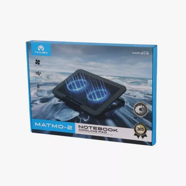 ⁦قاعدة ومروحة تبريد لابتوب ميكوسو-Mikuso NCP-212 Laptop Cooling Pad⁩ - الصورة ⁦3⁩