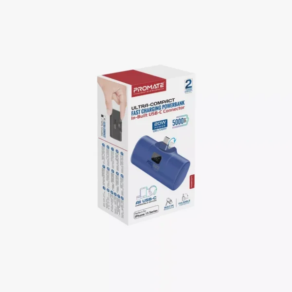 ⁦بور بانك طاقة جيب ذكي|Promate PowerUp-C 20W 5000mAh Power Bank⁩ - الصورة ⁦2⁩