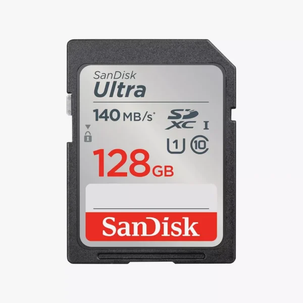 ⁦بطاقة ذاكرة SanDisk Ultra SDXC بسعة 128 جيجابايت وسرعة 140 ميجابايت/ثانية⁩ - الصورة ⁦2⁩