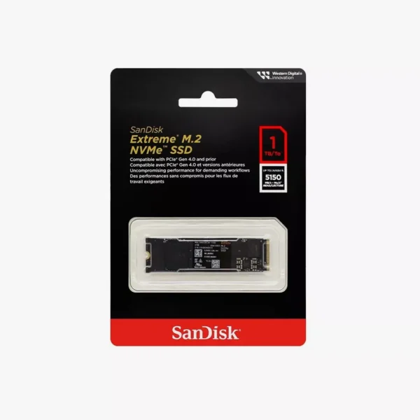 ⁦هارد سانديسك إكستريم 1 تيرابايت - SanDisk Extreme SSD 1TB 5150MB/s⁩ - الصورة ⁦2⁩