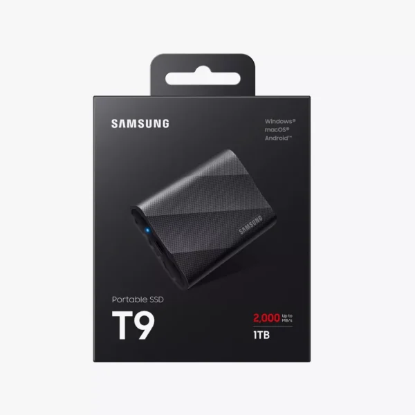⁦هارد اس اس دي خارجي سامسونج-Samsung T9 1TB Portable SSD USB 2x2⁩ - الصورة ⁦2⁩