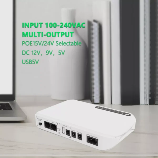 ⁦UPs ذكي ومدمج للمودم والراوتر QIC طراز POE-632Dبقدرة 18Wسعة8800mAh⁩ - الصورة ⁦3⁩