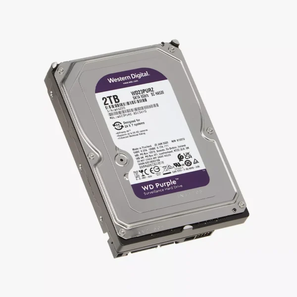 ⁦هارد التخزين الداخلي WD Purple 2TB SATA لأنظمة كاميرات المراقبة والـ DVR⁩ - الصورة ⁦2⁩