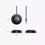 ⁦موزع يو إس بي أوريكو 4 في 1 فائق السرعة - Orico 4-in-1 USB 3.0 Hub YKR5⁩ - الصورة ⁦2⁩