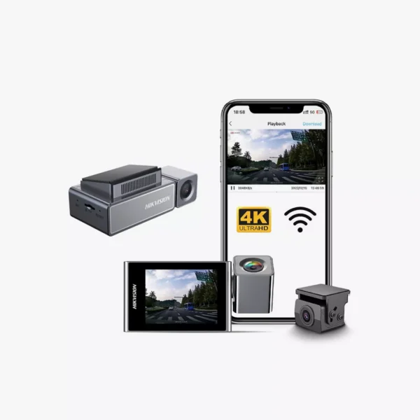 ⁦داش كام هيكفيجن Hikvision Dash Cam 4K UHD ونظام GPS وشاشة مدمجة⁩ - الصورة ⁦3⁩