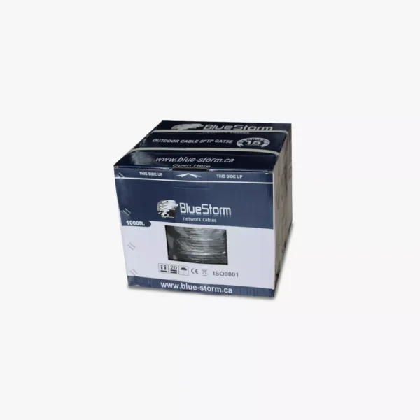⁦كابل شبكات مدرع Blue Storm Cat5e SFTP 305m لكاميرات المراقبة والشبكات⁩ - الصورة ⁦3⁩