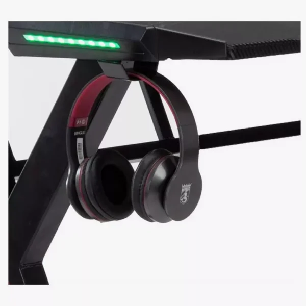 ⁦طاولة كيمنك سطح كاربون فايبر | RD-T002 RGB LED Gaming Desk⁩ - الصورة ⁦3⁩