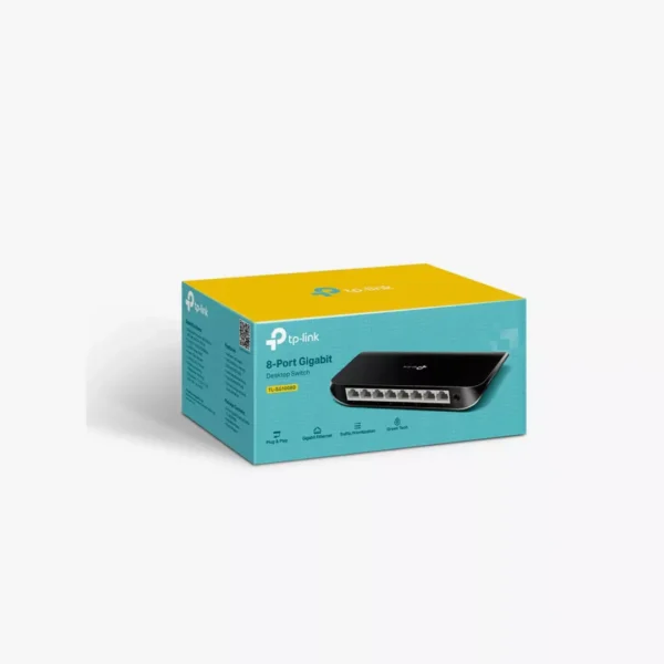 ⁦سويتش شبكة | TP-Link 8-Port Gigabit Switch 1Gbps TL-SG1008D⁩ - الصورة ⁦3⁩