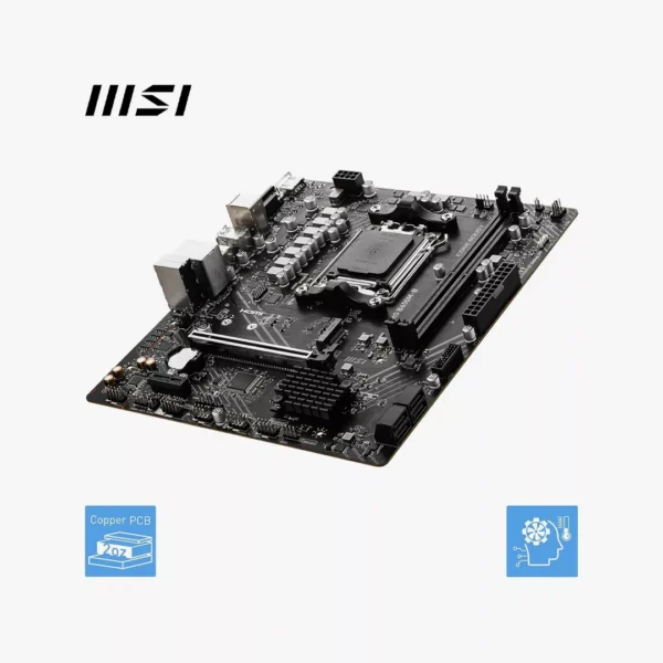 ⁦لوحة أم  MSI PRO B650M-B Motherboard مقبس AM5 - مذر بورد⁩ - الصورة ⁦3⁩