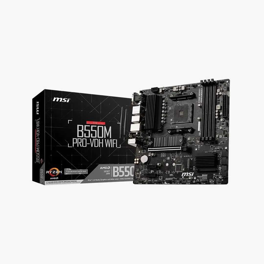b550-1 لوحة ام (MSI B550M-A PRO Motherboard) مقبس AM4 - مذر بورد - الصورة 1