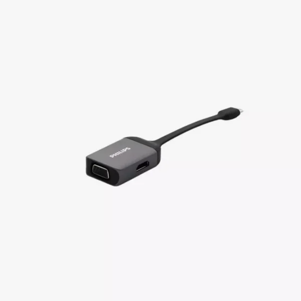 ⁦محول فيديو متعدد الأطراف فيليبس (Philips USB-C to HDMI + VGA Adapter)⁩ - الصورة ⁦3⁩