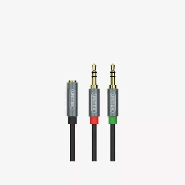 ⁦كابل تحويل صوت مدمج يونيتك Unitek Y-C957ABK بطول 0.2 متر⁩ - الصورة ⁦3⁩
