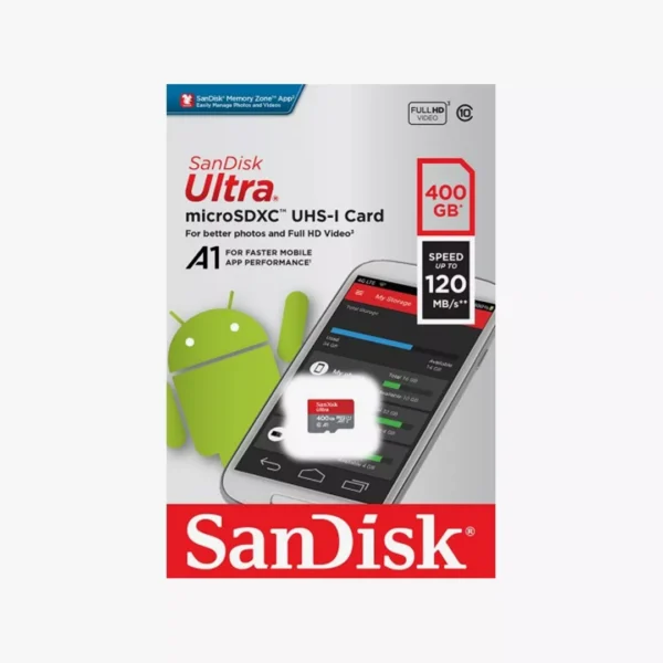 ⁦رام مايكرو إس دي سانديسك ألترا  (SanDisk Ultra MicroSD 400GB 120MB/s)⁩ - الصورة ⁦3⁩