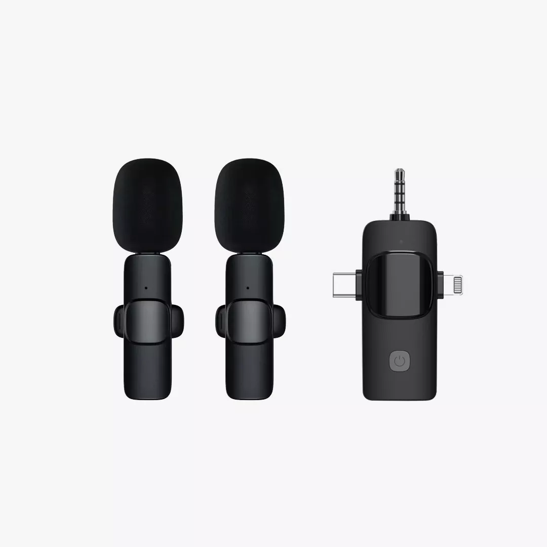 k15-1 مايكروفون لاسلكي احترافي مزدوج (WL Wireless Microphone K15) - الصورة 1